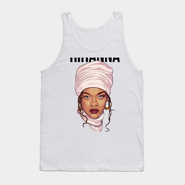 Rihanna Hoodie Tank Top by Carlart1 🎨